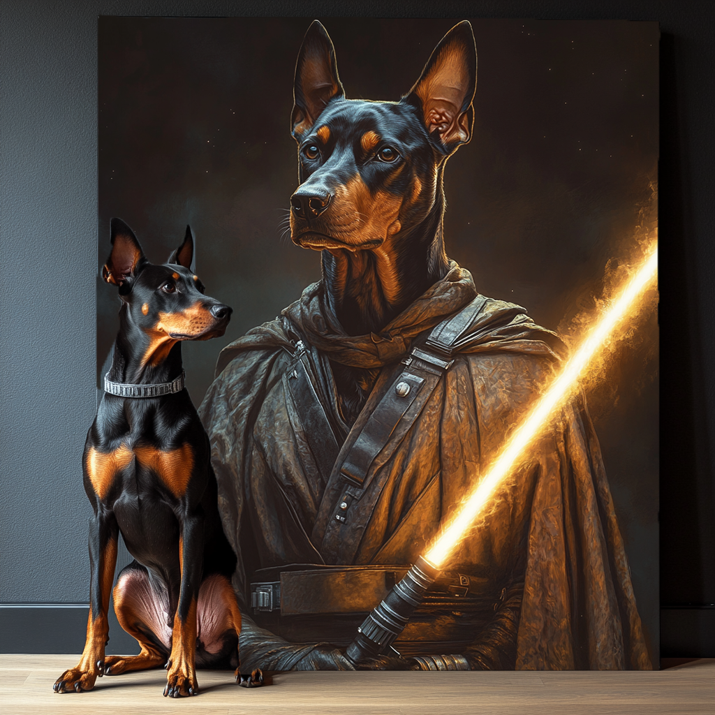 "The Knight"Pet Canvas