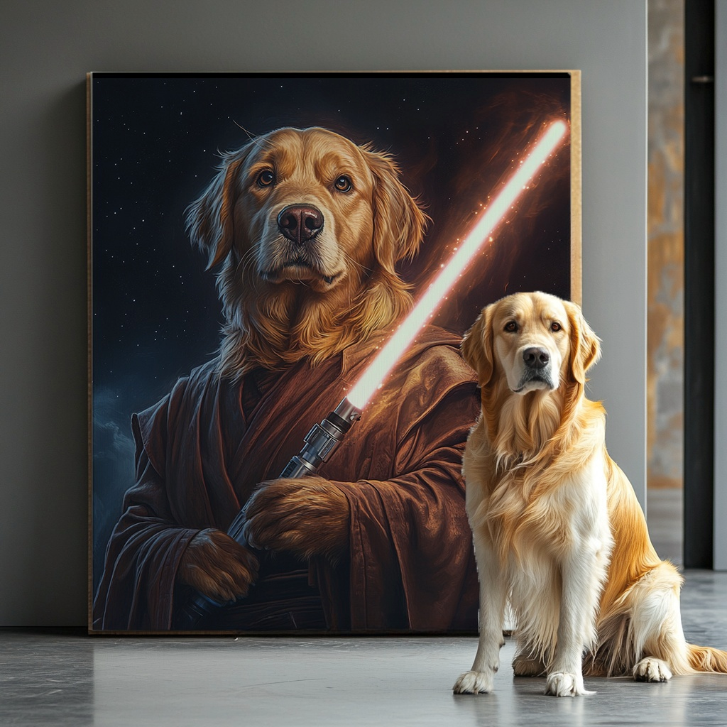 "The Knight"Pet Canvas