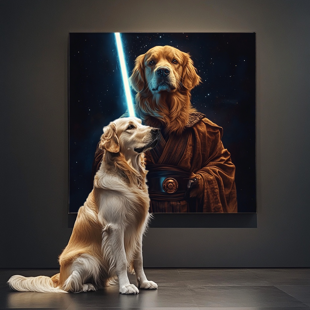 "The Knight"Pet Canvas