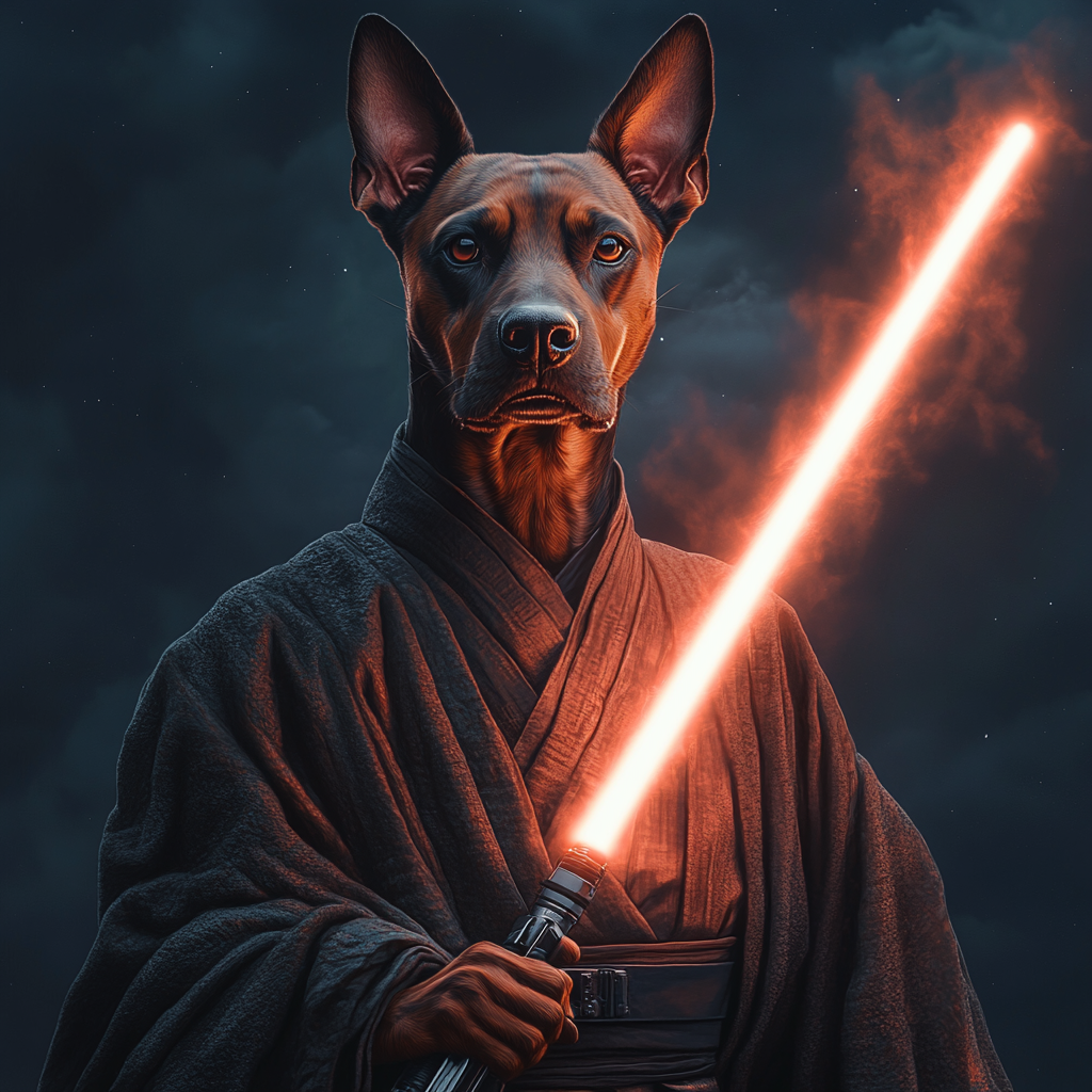 "The Knight"Pet Canvas
