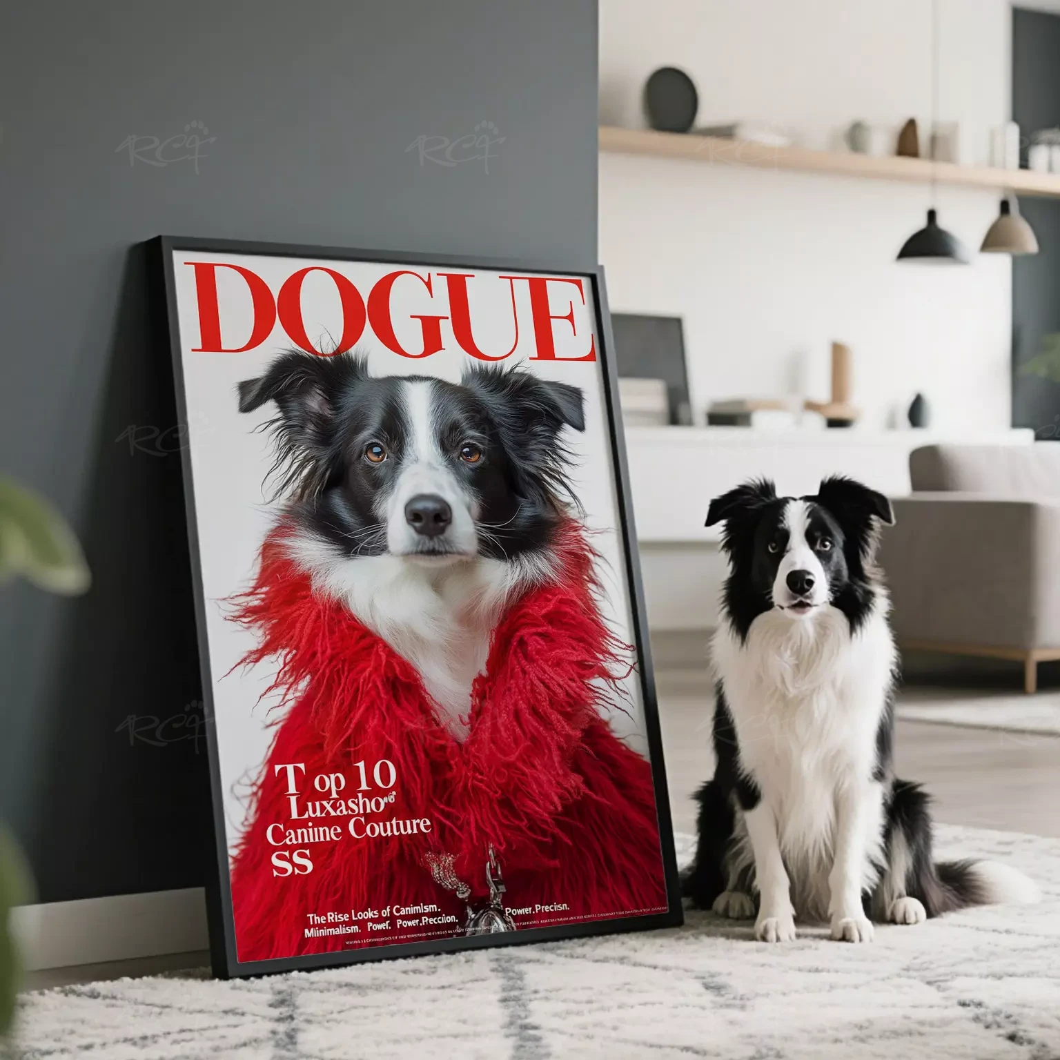 Pet Portrait Fashion Magazine Canvas