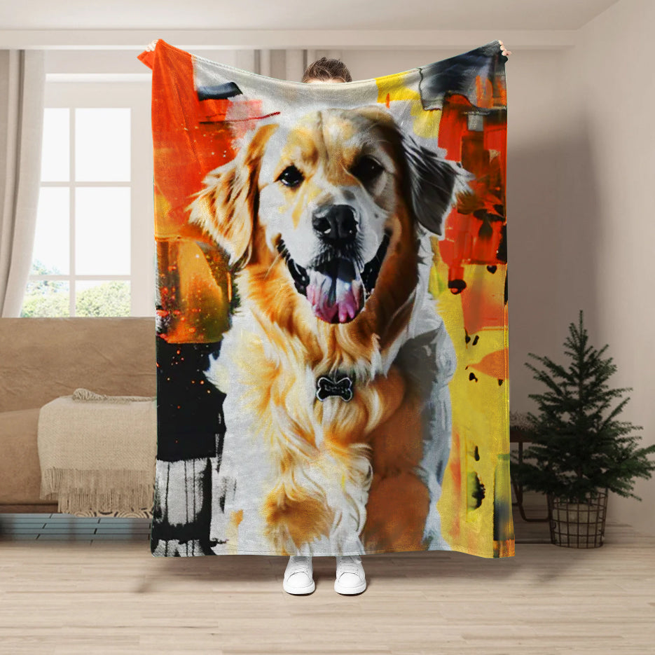 'The Beast on Fire' Custom Blanket