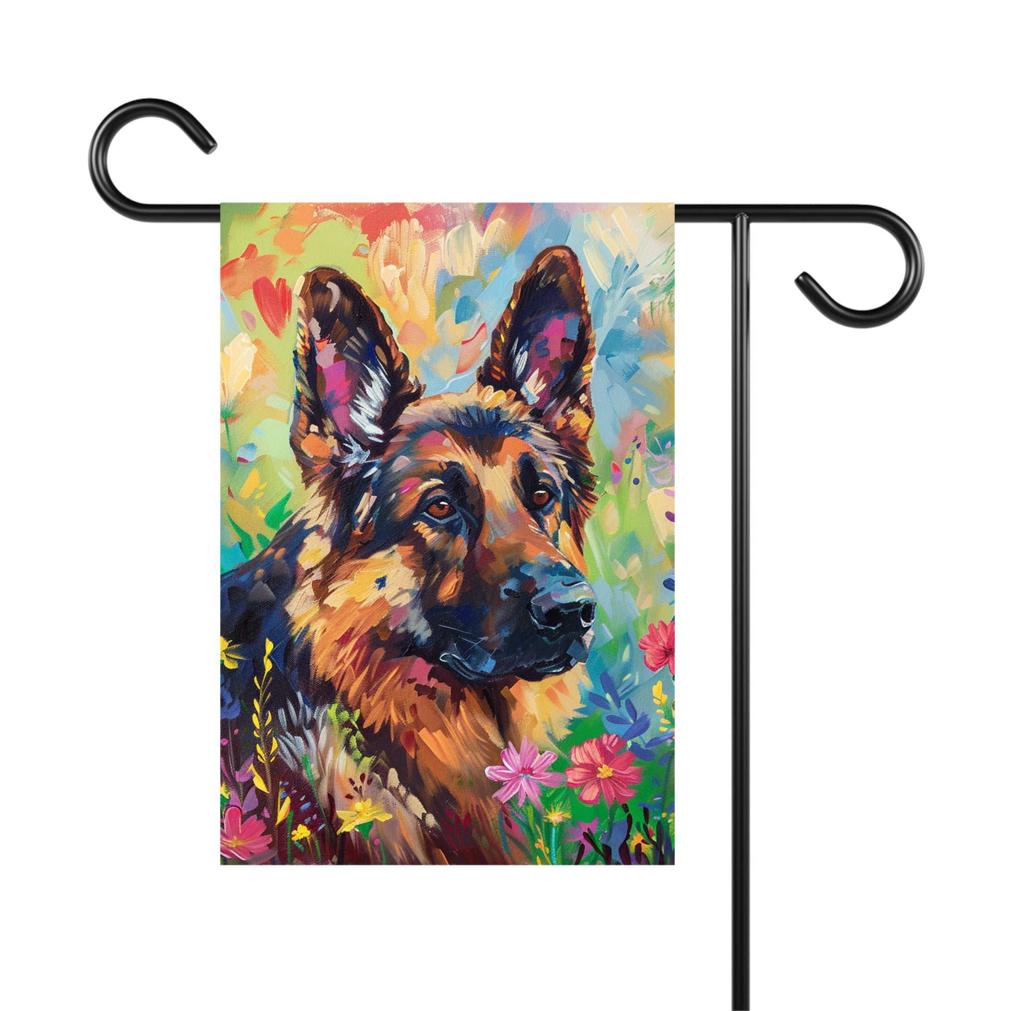 German shepherd Art, House Flag for German shepherd Lovers,  German shepherd Mom Gifts ,  German shepherd Decor, Dog Memorial Gifts