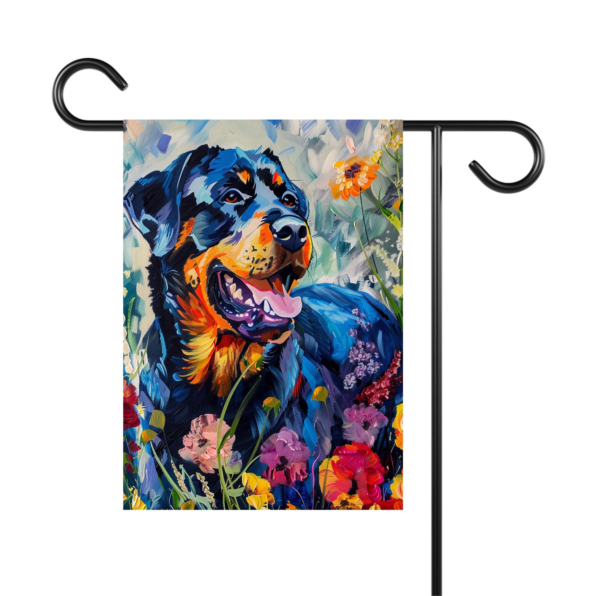 Rottweiler Art, House Flag for Rottweiler Lovers, Rottweiler Mom Gifts , Rottweiler Decor, Dog Memorial Gifts