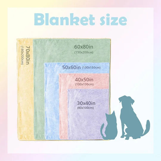 Custom Pet Blanket Custom Dog Photo Blanket With Name